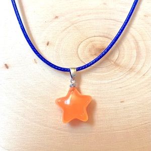 Kawaii Orange Star Necklace